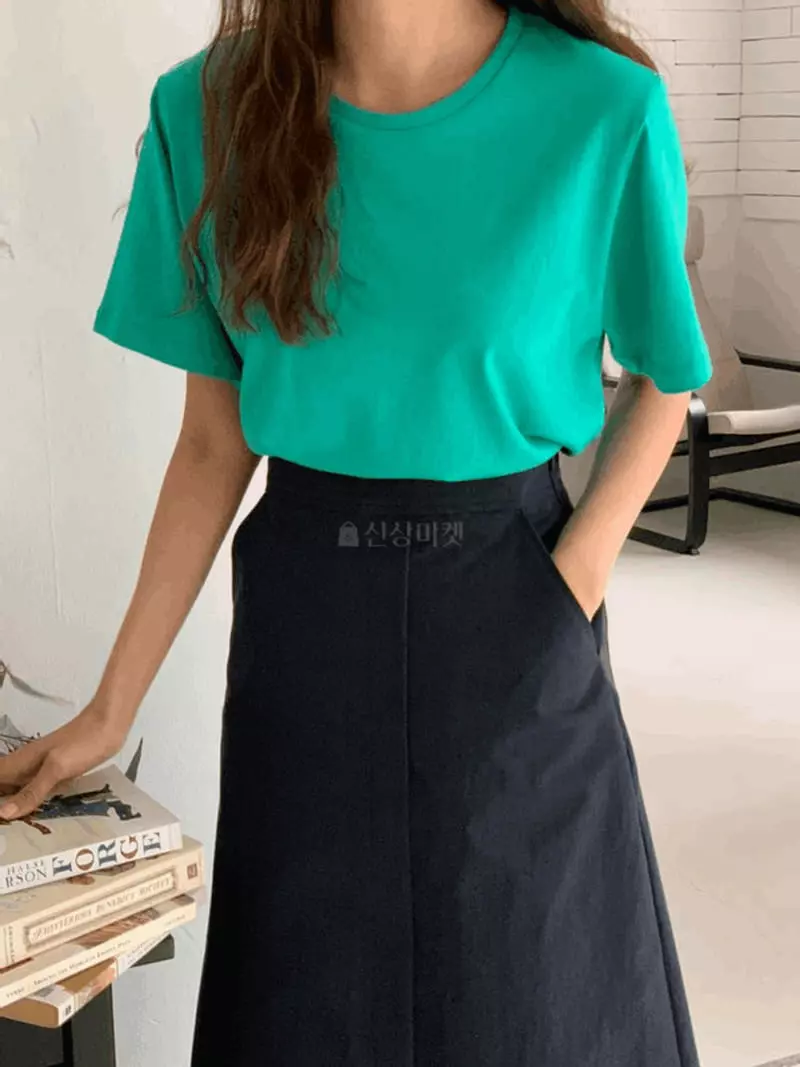 And More - Korean Women Fashion - #momslook - Day Short Sleeves Tee - 3