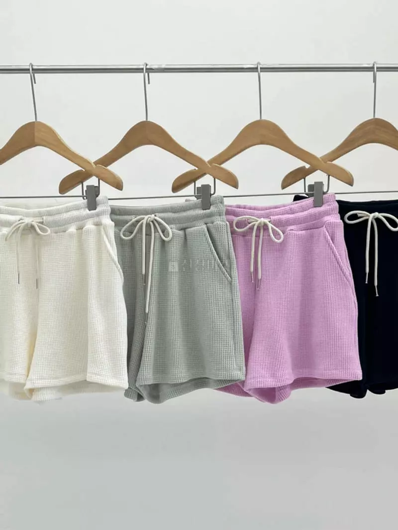 And More - Korean Women Fashion - #pursuepretty - Waffle Half Pants - 4