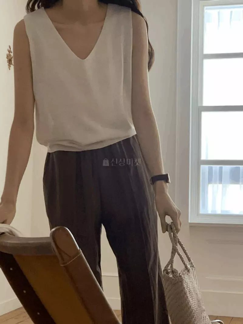 And More - Korean Women Fashion - #shopsmall - Flat Knit Sleeveless