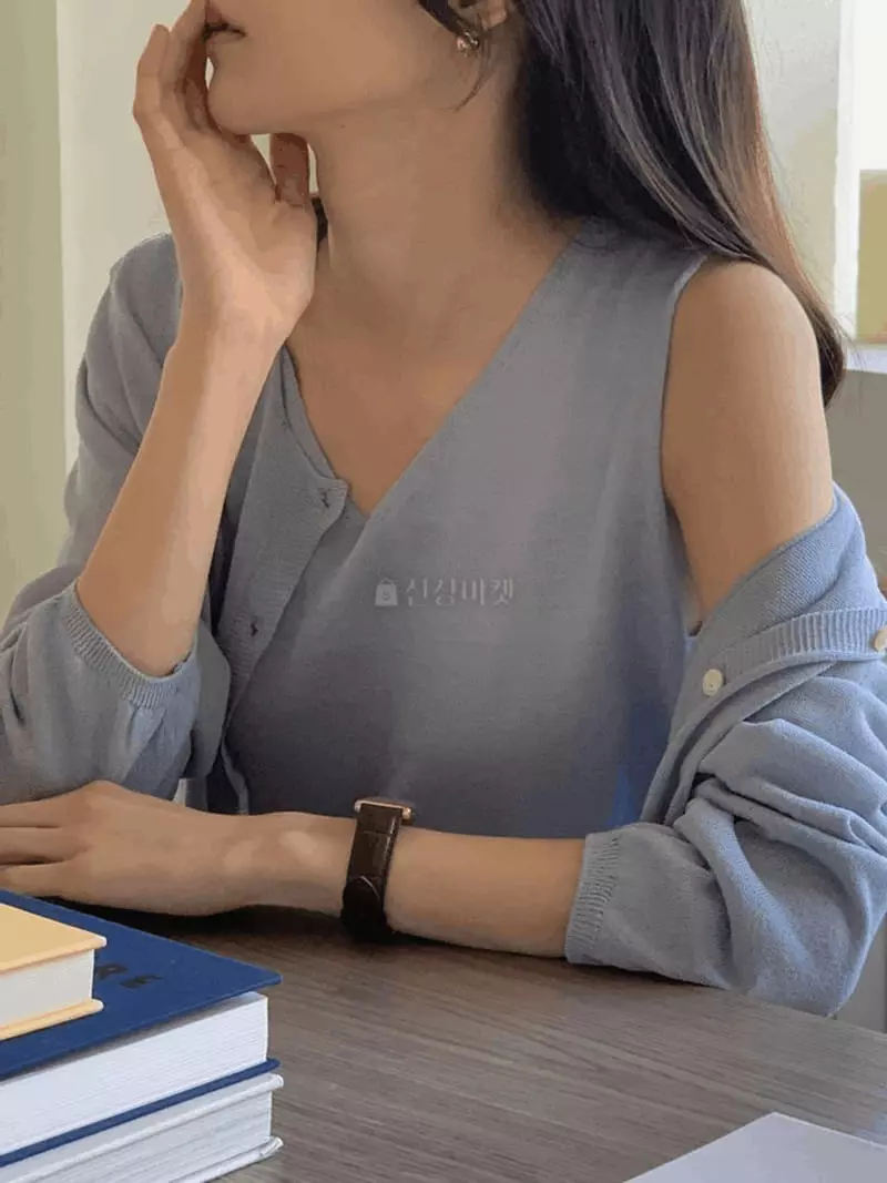And More - Korean Women Fashion - #thelittlethings - Flat Knit Sleeveless - 3