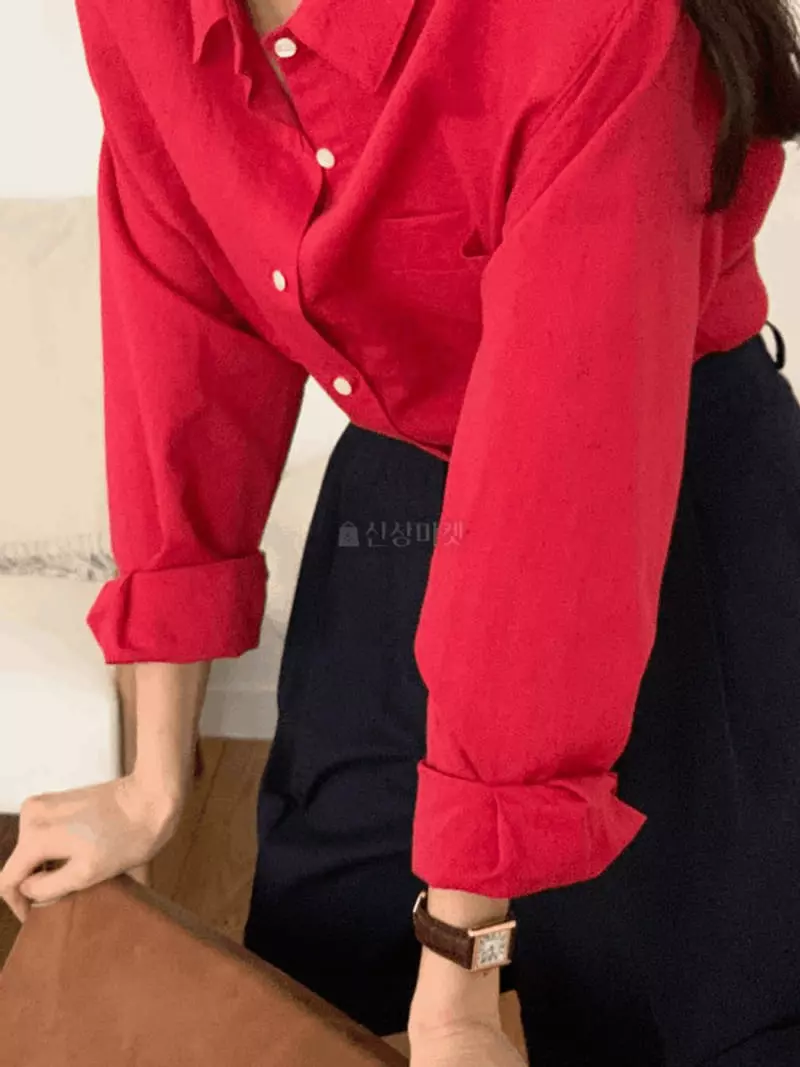 And More - Korean Women Fashion - #womensfashion - Ginger Linen Shirt - 2
