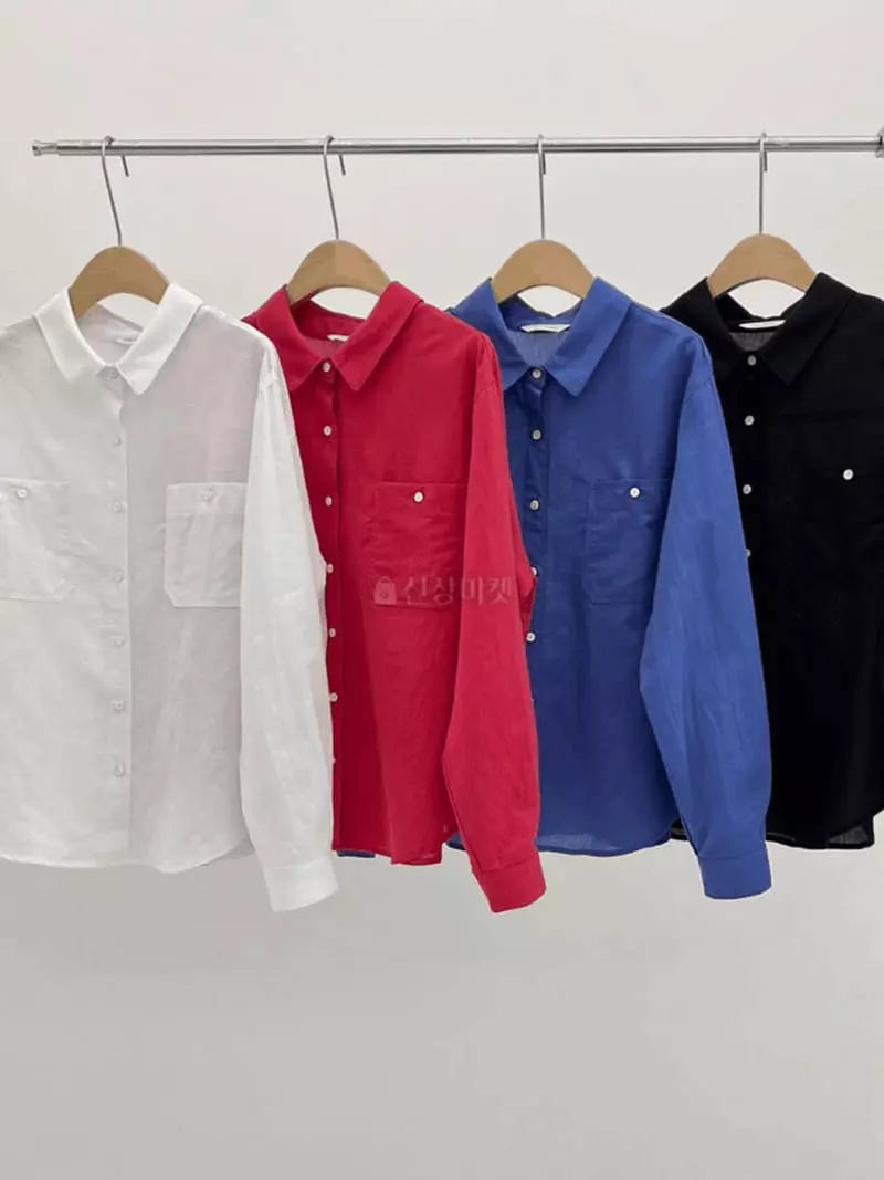 And More - Korean Women Fashion - #momslook - Ginger Linen Shirt - 4