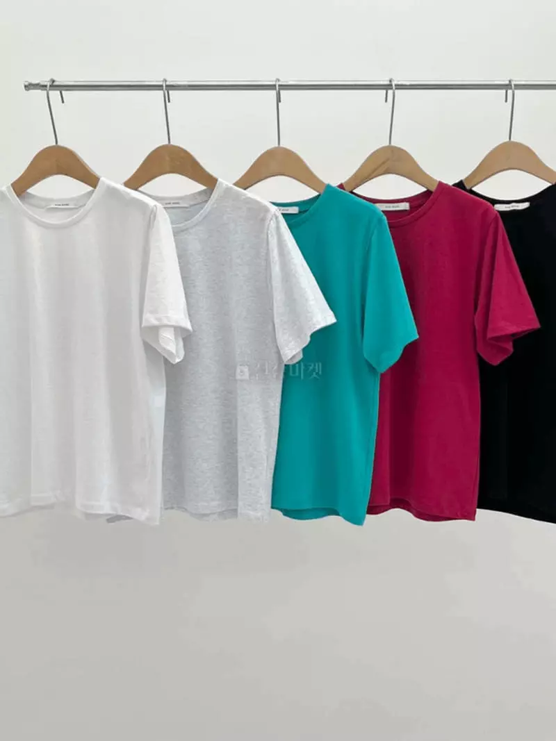 And More - Korean Women Fashion - #momslook - Day Short Sleeves Tee - 4