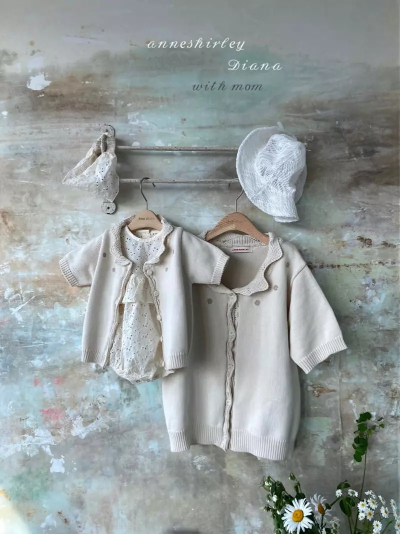 Anne Shirley - Korean Baby Fashion - #babyfever - Summer Knit Cardigan with Mom - 9