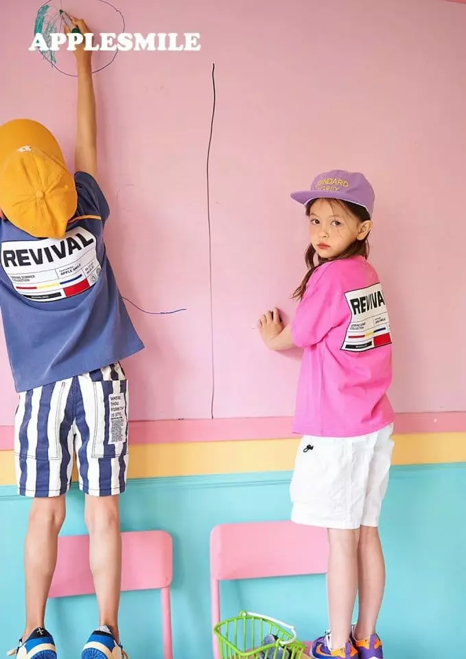 Apple Smile - Korean Children Fashion - #Kfashion4kids - Revival Tee - 3