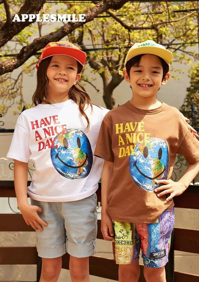 Apple Smile - Korean Children Fashion - #childofig - Earth Tee - 2