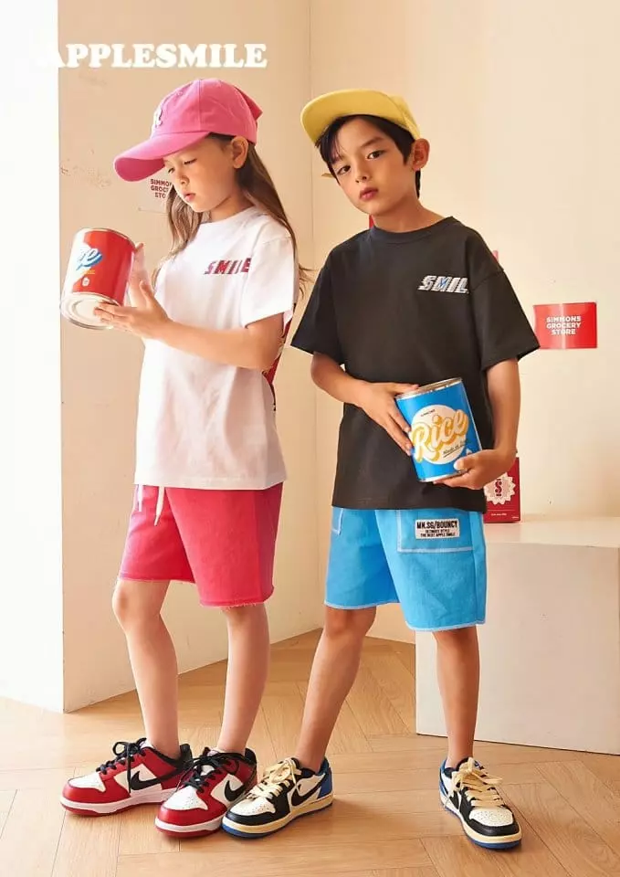 Apple Smile - Korean Children Fashion - #childofig - Seven Tee