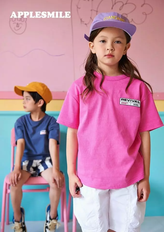 Apple Smile - Korean Children Fashion - #childofig - Revival Tee - 8