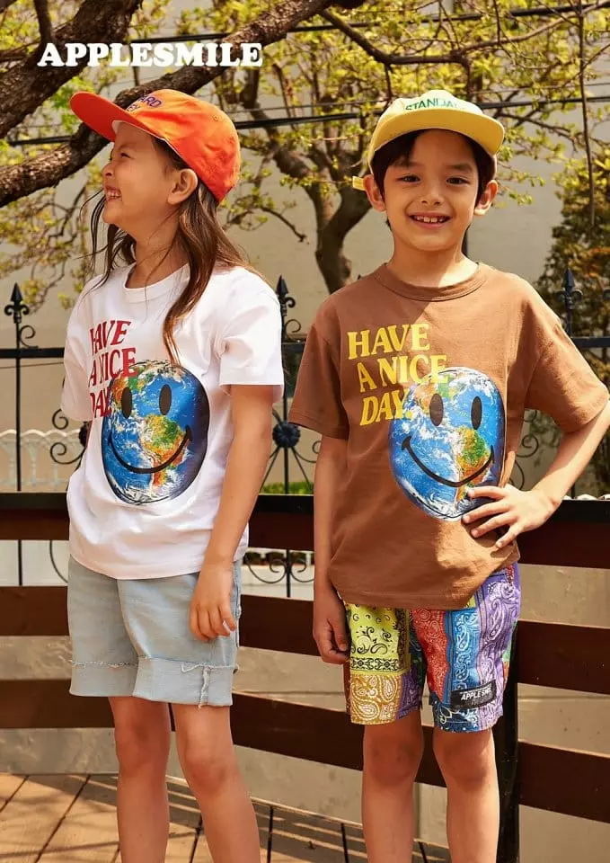 Apple Smile - Korean Children Fashion - #childrensboutique - Earth Tee - 3