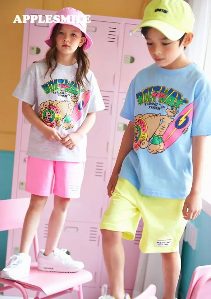 Apple Smile - Korean Children Fashion - #designkidswear - Bolt Tee - 6