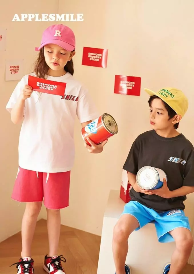 Apple Smile - Korean Children Fashion - #designkidswear - Seven Tee - 3