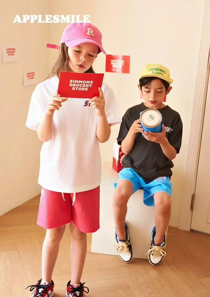 Apple Smile - Korean Children Fashion - #designkidswear - Seven Tee - 4