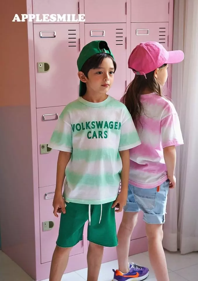 Apple Smile - Korean Children Fashion - #discoveringself - Volkswagen Tee