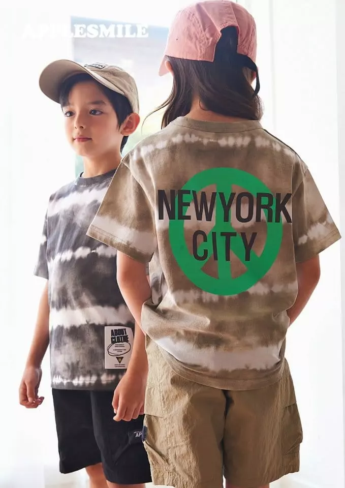 Apple Smile - Korean Children Fashion - #discoveringself - Newyork City Tee - 9