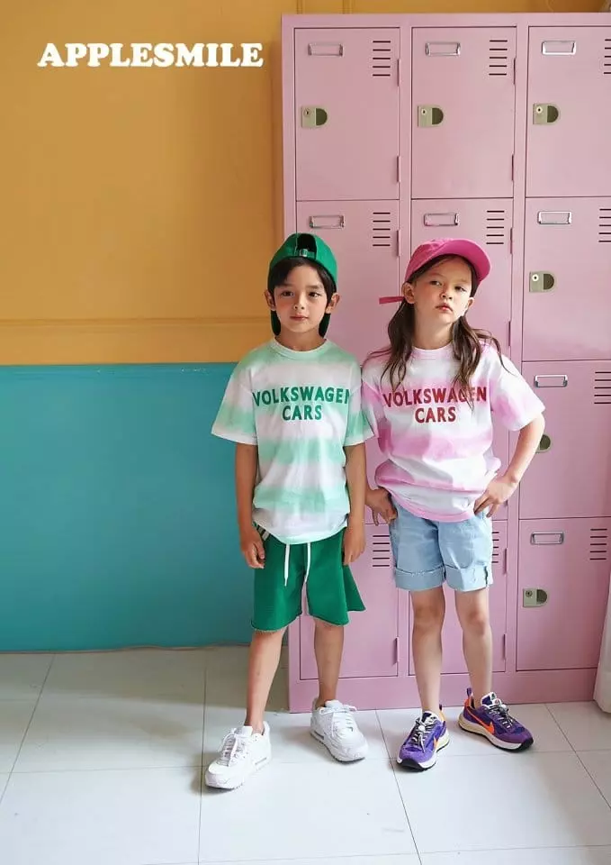 Apple Smile - Korean Children Fashion - #fashionkids - Volkswagen Tee - 2