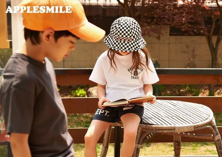 Apple Smile - Korean Children Fashion - #kidsstore - B Track Tee - 5