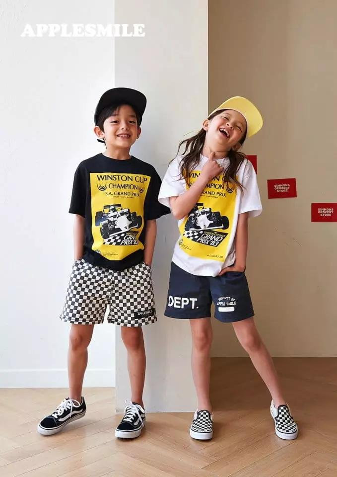 Apple Smile - Korean Children Fashion - #kidzfashiontrend - Champion Tee - 7