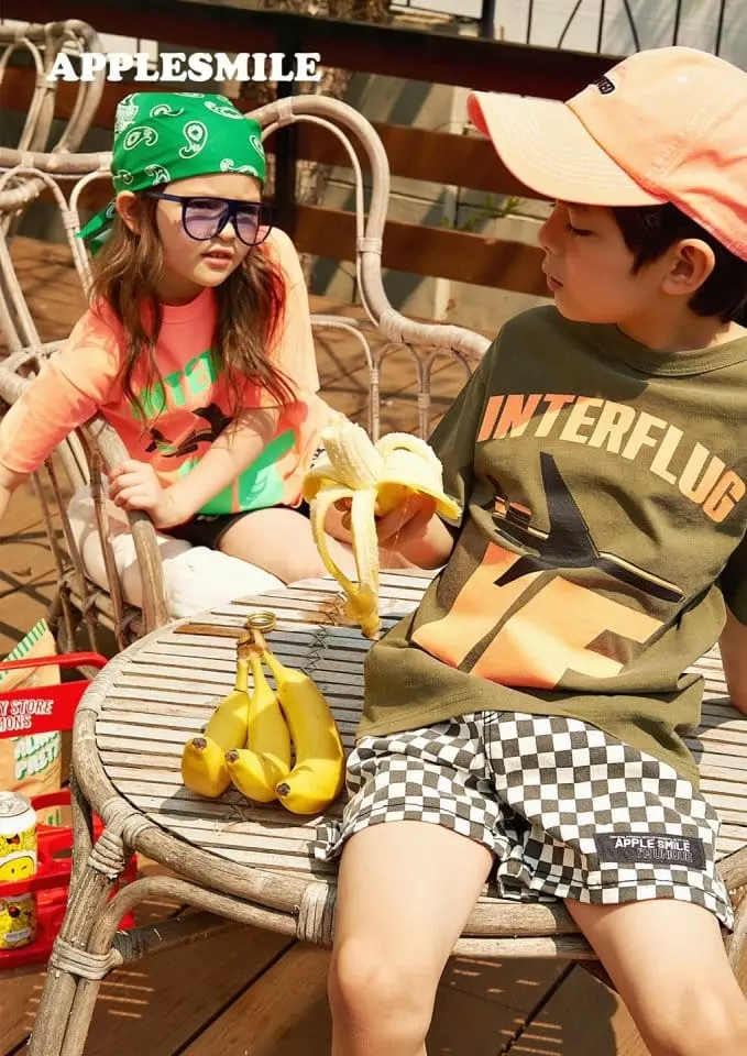 Apple Smile - Korean Children Fashion - #kidzfashiontrend - IF Tee