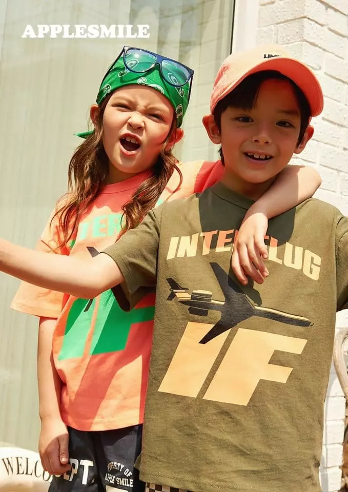 Apple Smile - Korean Children Fashion - #littlefashionista - IF Tee - 3