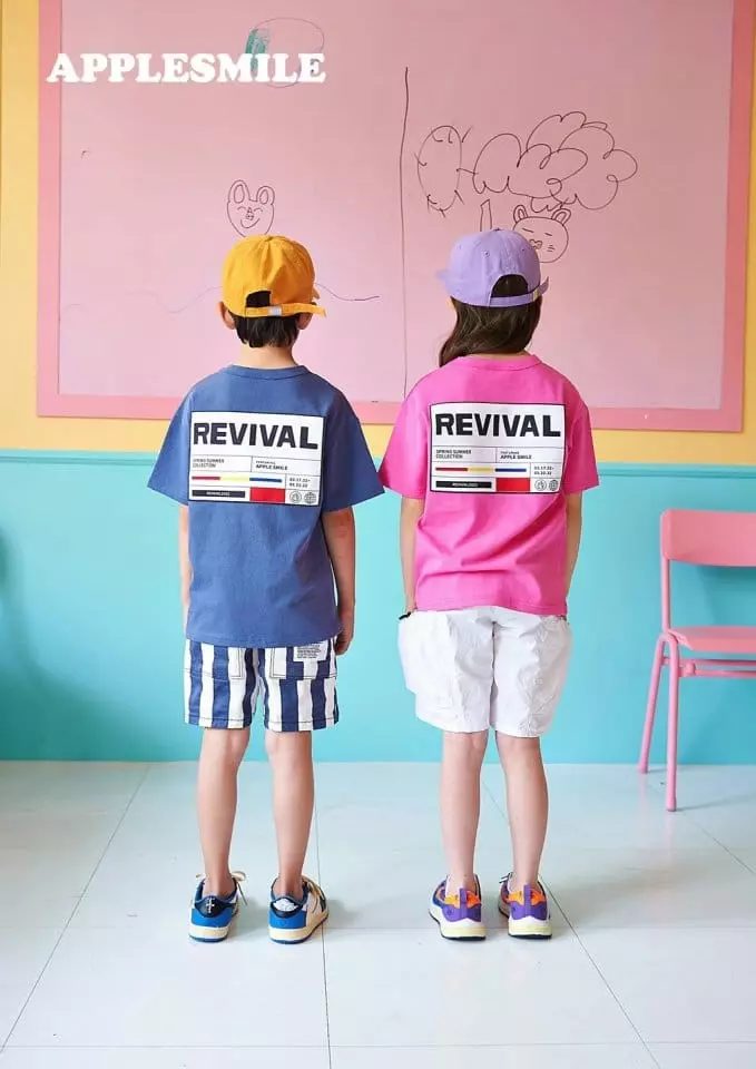 Apple Smile - Korean Children Fashion - #magicofchildhood - Revival Tee - 5