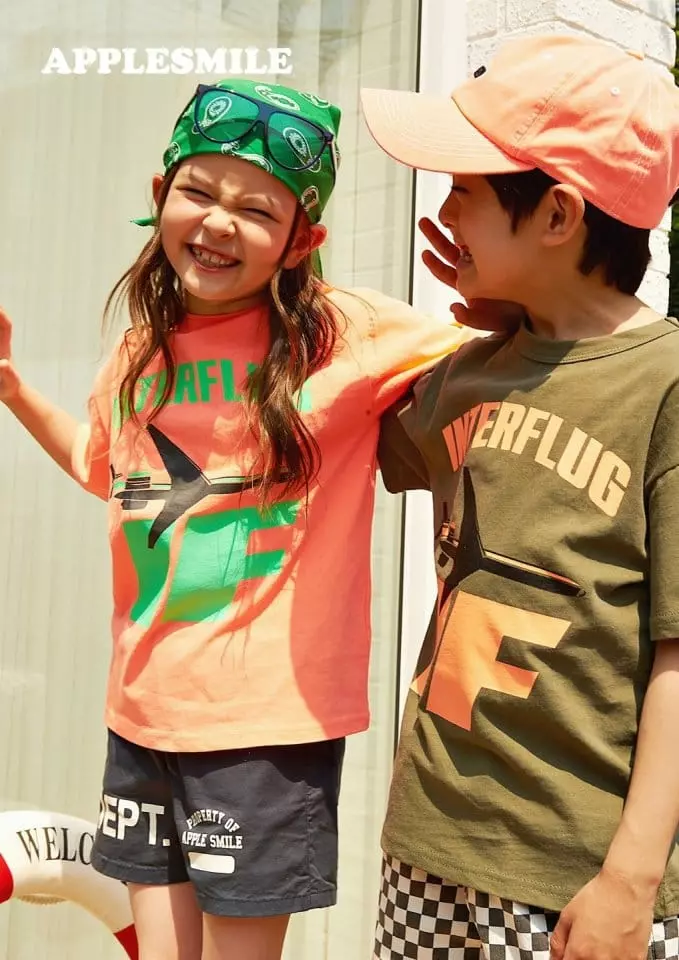 Apple Smile - Korean Children Fashion - #littlefashionista - IF Tee - 4