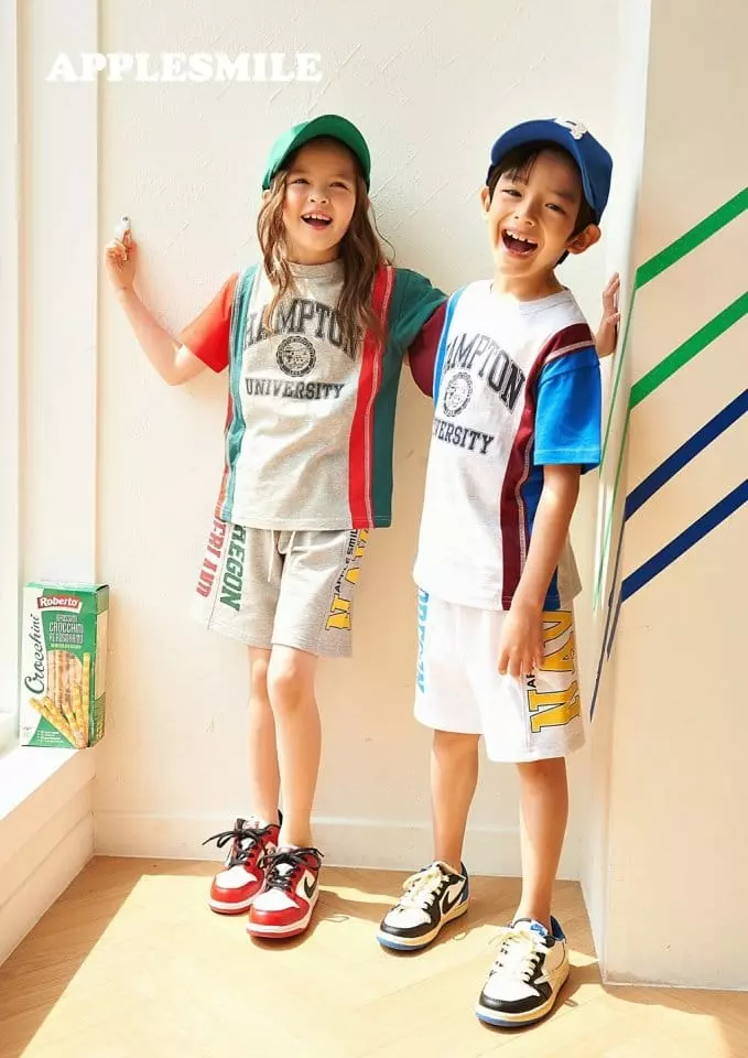 Apple Smile - Korean Children Fashion - #stylishchildhood - Hampton Tee - 2