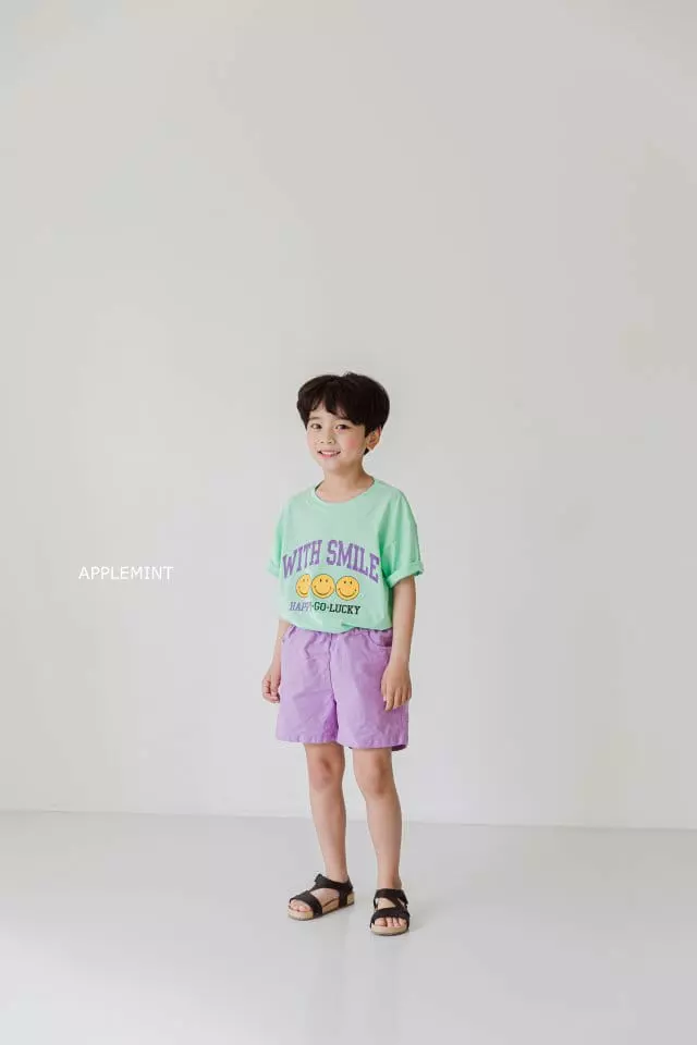 Applemint - Korean Children Fashion - #Kfashion4kids - With Smile Tee - 2