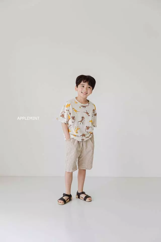 Applemint - Korean Children Fashion - #Kfashion4kids - Dino Paint Tee - 7