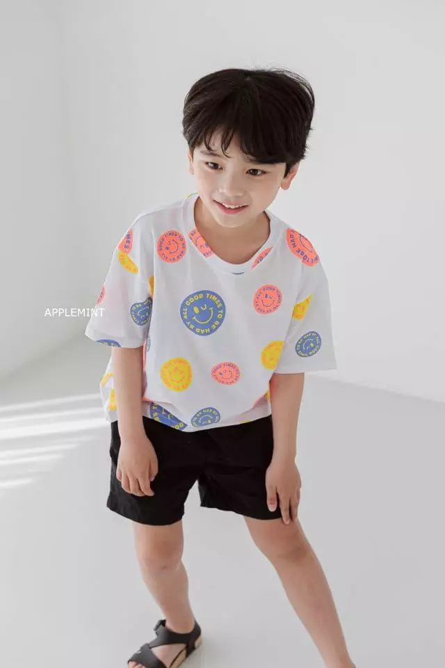 Applemint - Korean Children Fashion - #Kfashion4kids - Smile Tee - 6
