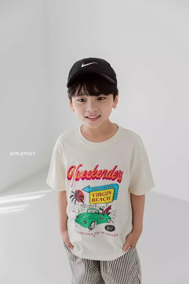 Applemint - Korean Children Fashion - #prettylittlegirls - Beach Tee - 4