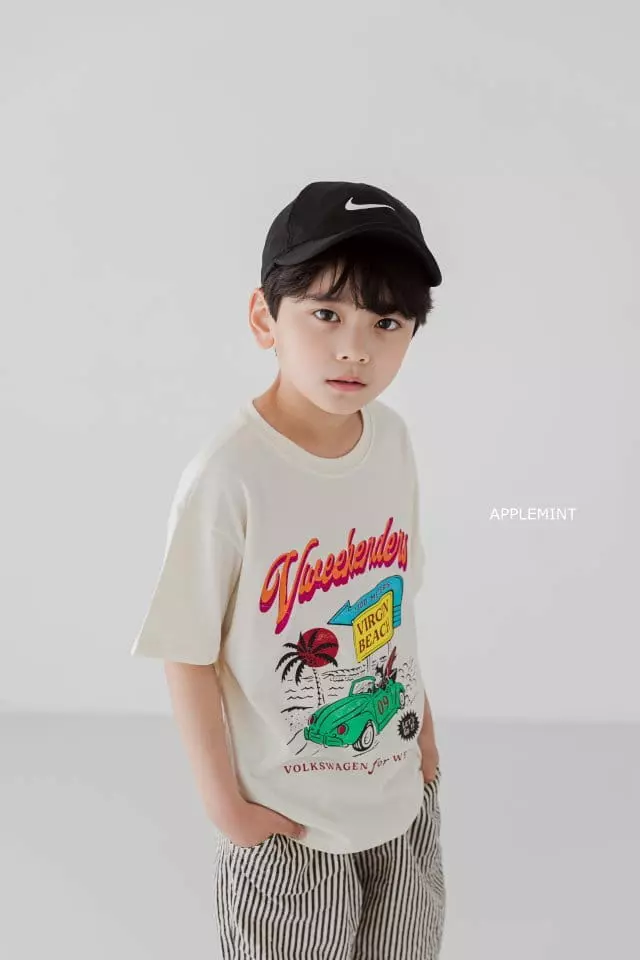 Applemint - Korean Children Fashion - #childofig - Beach Tee - 5