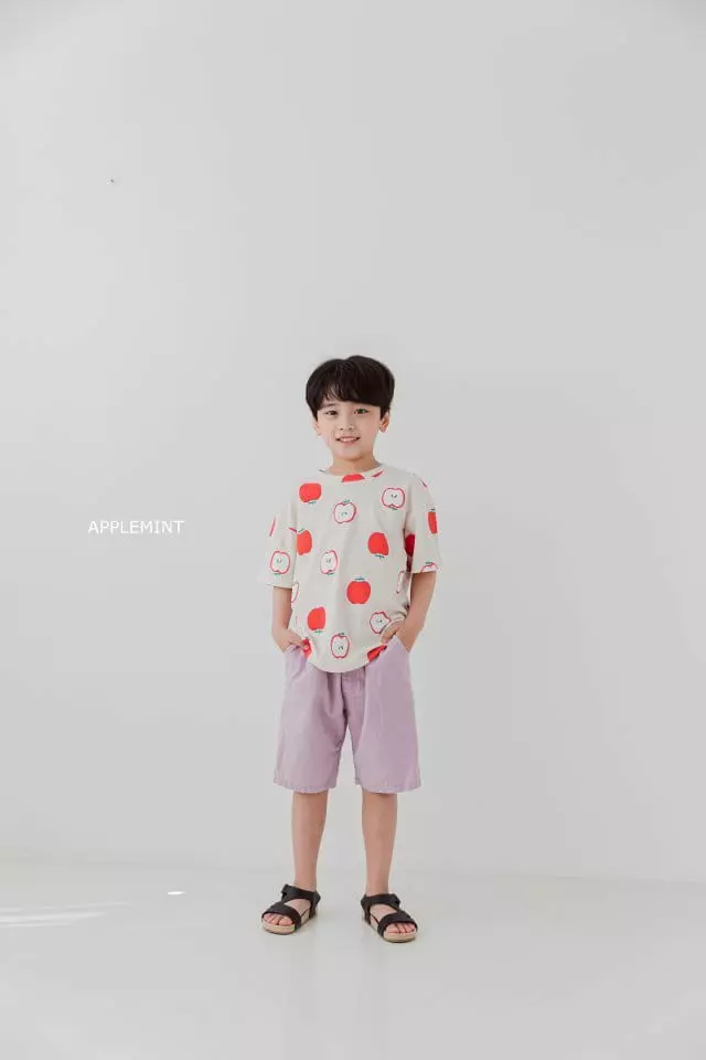 Applemint - Korean Children Fashion - #designkidswear - Apple Paint Tee - 2