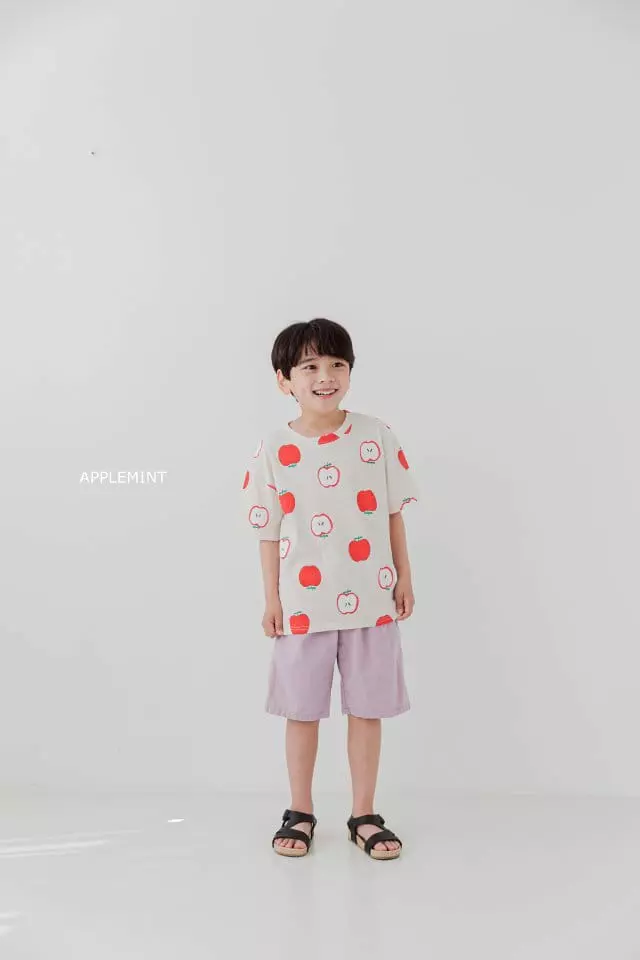 Applemint - Korean Children Fashion - #discoveringself - Apple Paint Tee - 3