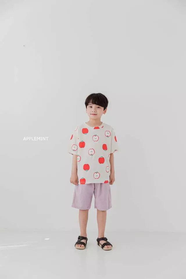 Applemint - Korean Children Fashion - #discoveringself - Apple Paint Tee - 4