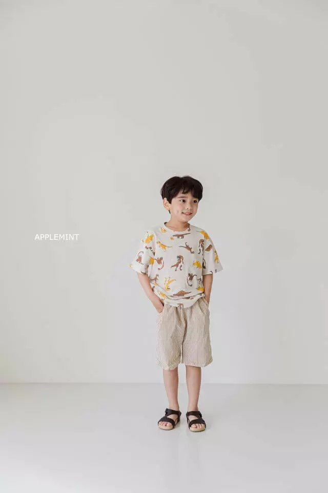 Applemint - Korean Children Fashion - #fashionkids - Dino Paint Tee - 3