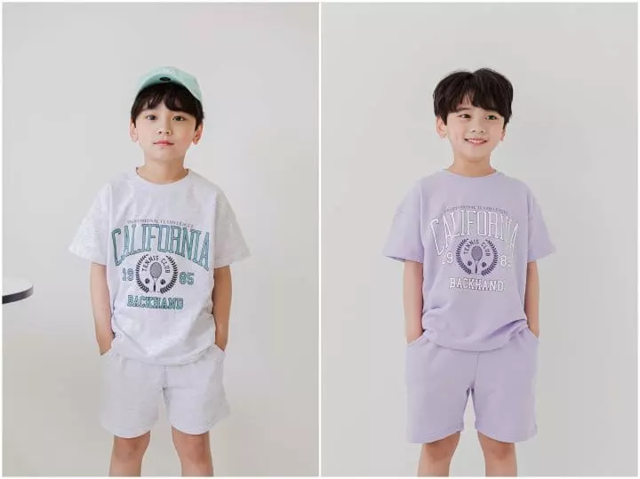 Applemint - Korean Children Fashion - #kidsshorts - Tennis Top Bottom Set