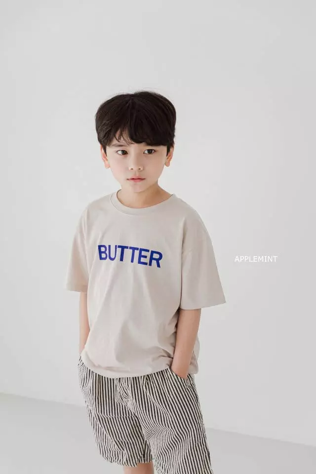 Applemint - Korean Children Fashion - #kidsshorts - Butter Tee - 11