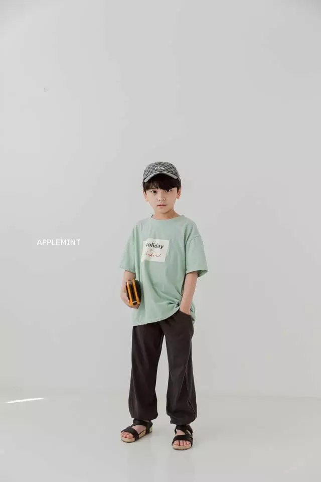 Applemint - Korean Children Fashion - #kidsshorts - Holly Day Tee - 7