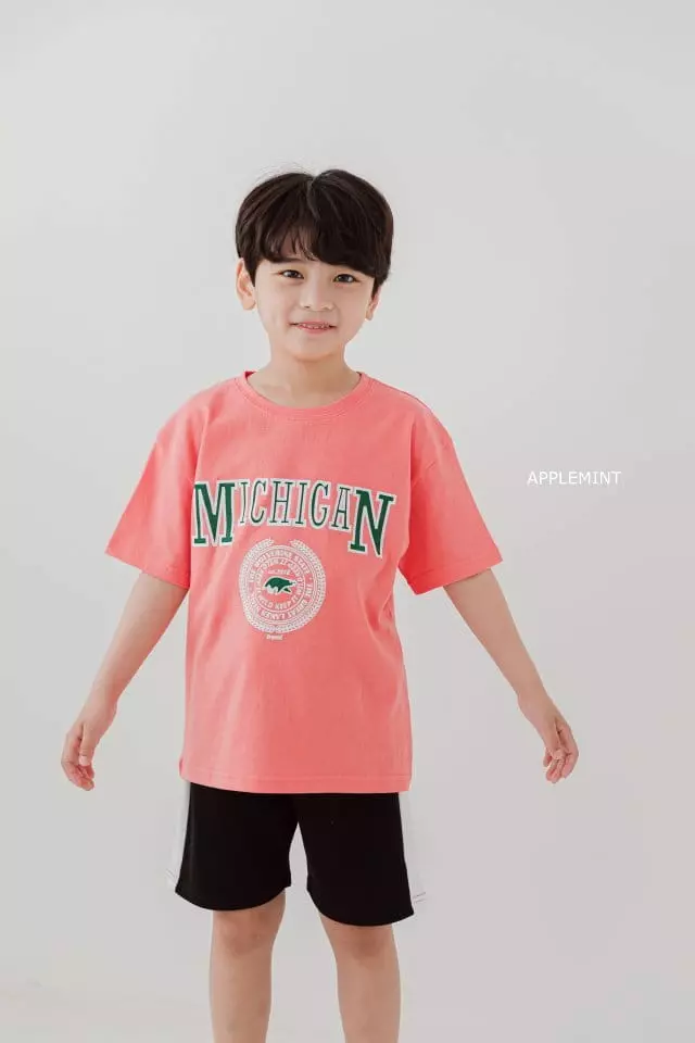 Applemint - Korean Children Fashion - #kidsstore - Michigan Tee - 7