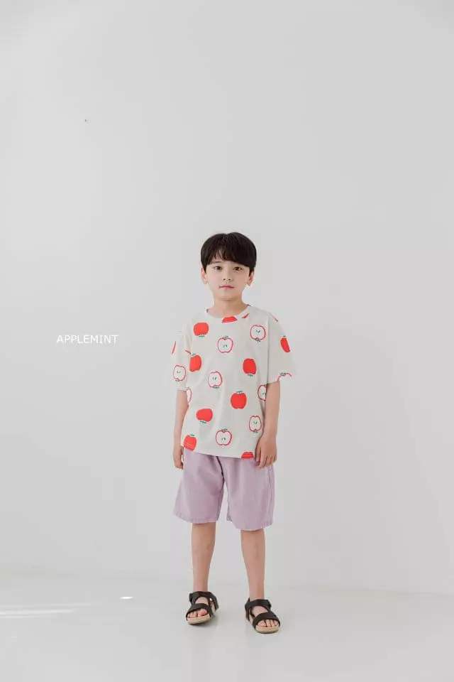Applemint - Korean Children Fashion - #kidsstore - Apple Paint Tee - 6