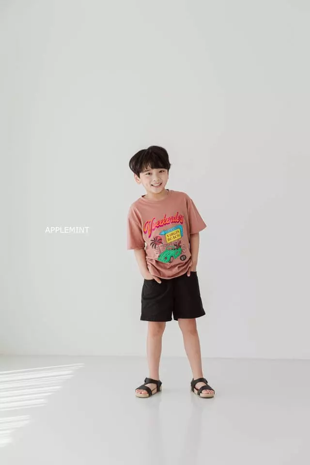 Applemint - Korean Children Fashion - #kidzfashiontrend - Beach Tee - 12