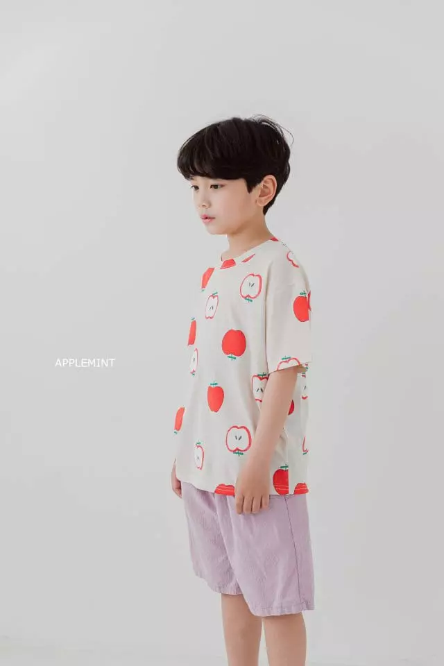 Applemint - Korean Children Fashion - #kidzfashiontrend - Apple Paint Tee - 7