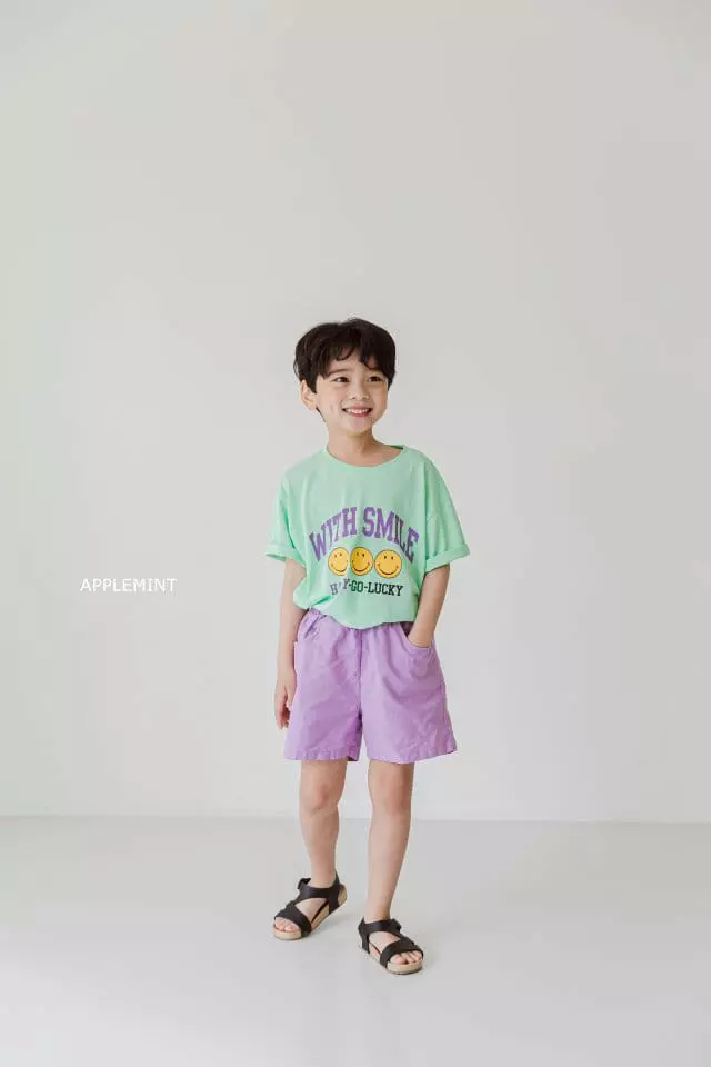 Applemint - Korean Children Fashion - #littlefashionista - With Smile Tee - 3