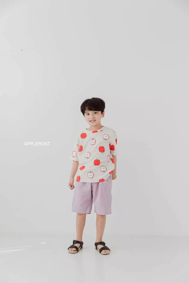Applemint - Korean Children Fashion - #littlefashionista - Apple Paint Tee - 9
