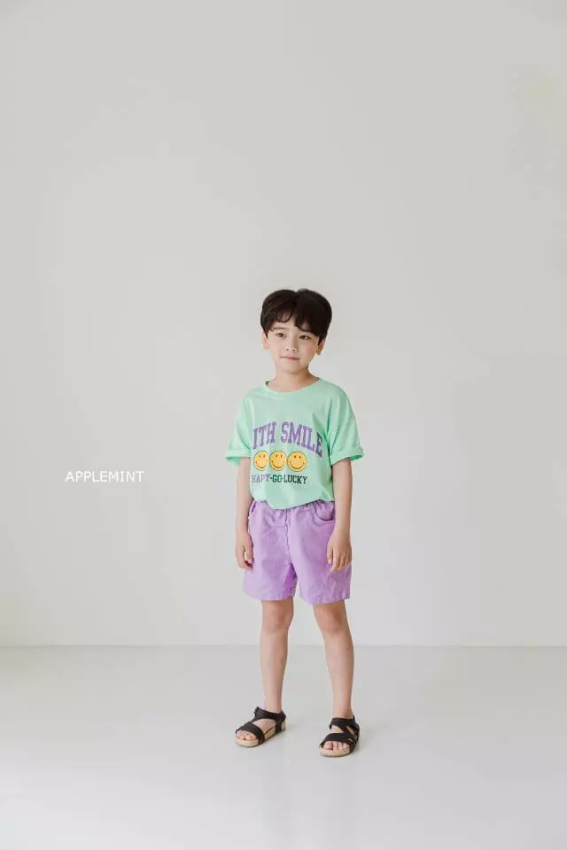 Applemint - Korean Children Fashion - #littlefashionista - With Smile Tee - 4