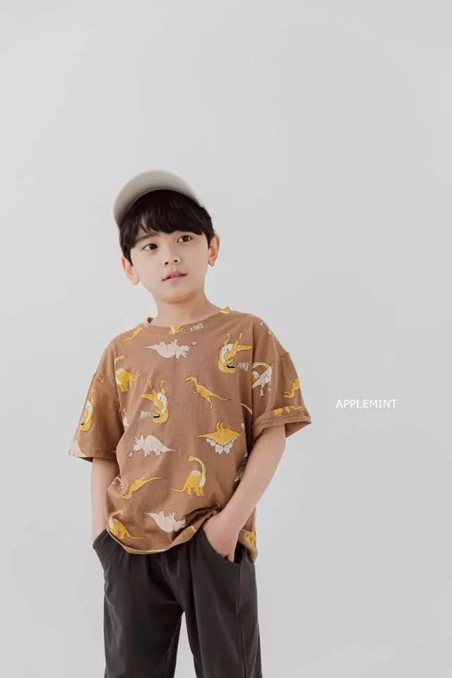 Applemint - Korean Children Fashion - #magicofchildhood - Dino Paint Tee - 9