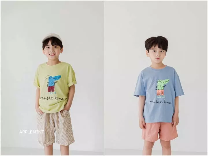 Applemint - Korean Children Fashion - #minifashionista - Crocodile Tee