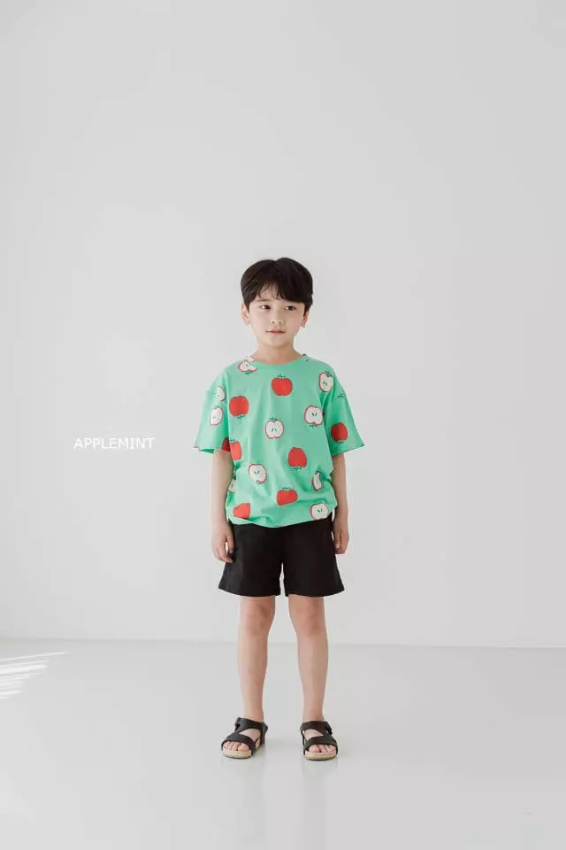 Applemint - Korean Children Fashion - #minifashionista - Apple Paint Tee - 11