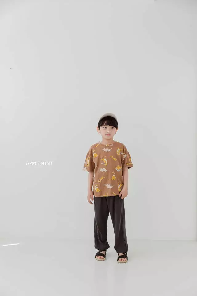 Applemint - Korean Children Fashion - #minifashionista - Dino Paint Tee - 10