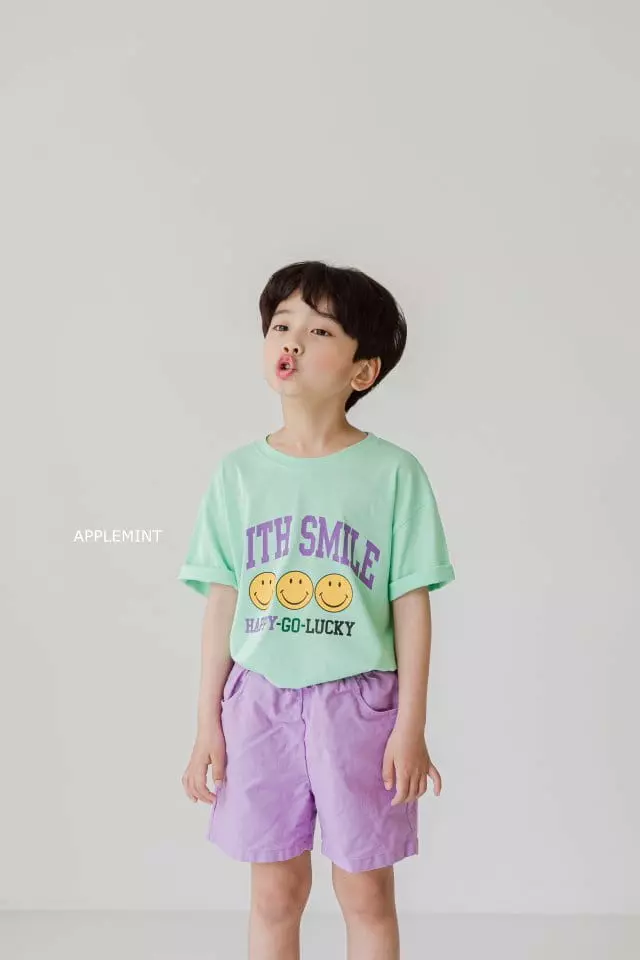 Applemint - Korean Children Fashion - #prettylittlegirls - With Smile Tee - 6